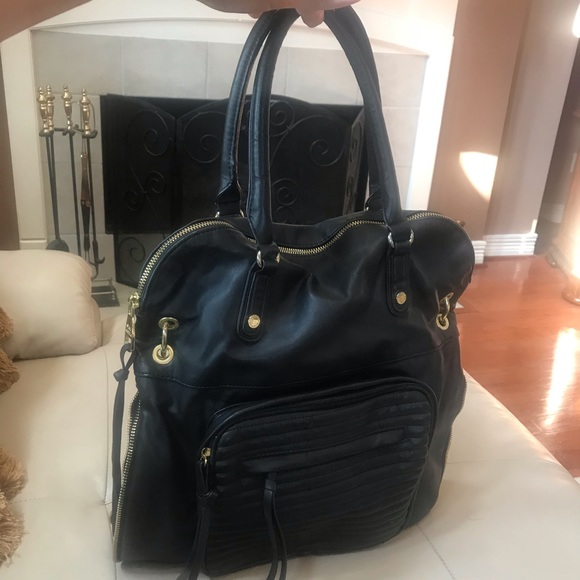 Steve Madden Black Expandable Purse - Picture 5 of 16